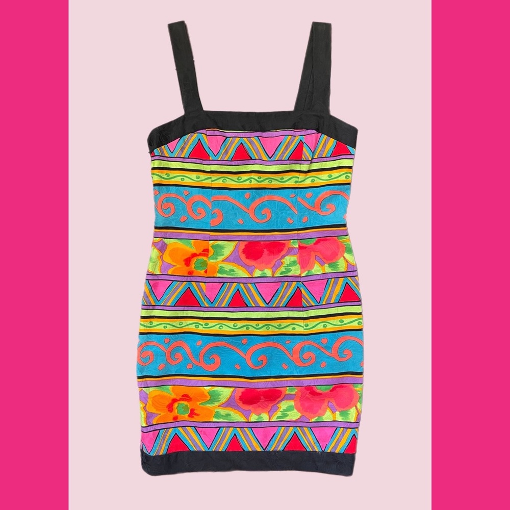 Vintage 90s AJ Bari Summer Dress